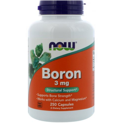 Now Foods, Boron, 3 mg, 250 Capsules فوائد