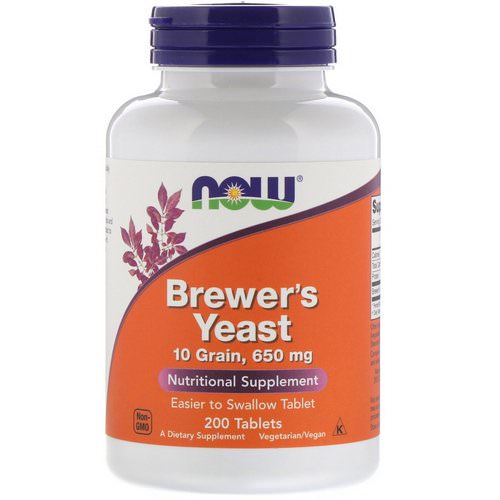 Now Foods, Brewer's Yeast, 200 Tablets فوائد