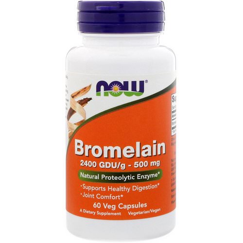 Now Foods, Bromelain, 500 mg, 60 Veg Capsules فوائد