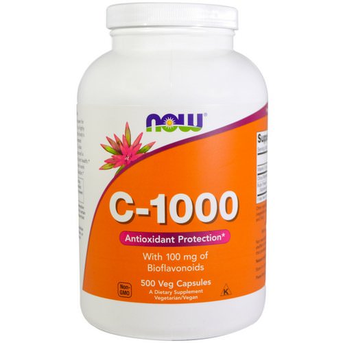 Now Foods, C-1000, With 100 mg of Bioflavonoids, 500 Veg Capsules فوائد