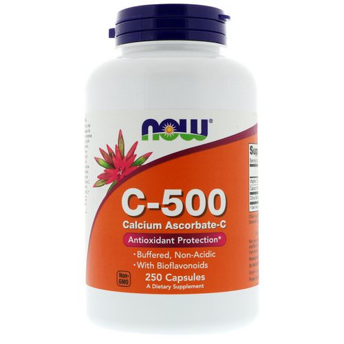 Now Foods, C-500, Calcium Ascorbate-C, 250 Capsules فوائد