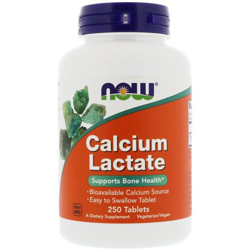 Now Foods, Calcium Lactate, 250 Tablets فوائد