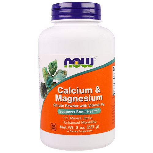 Now Foods, Calcium & Magnesium, 8 oz (227 g) فوائد