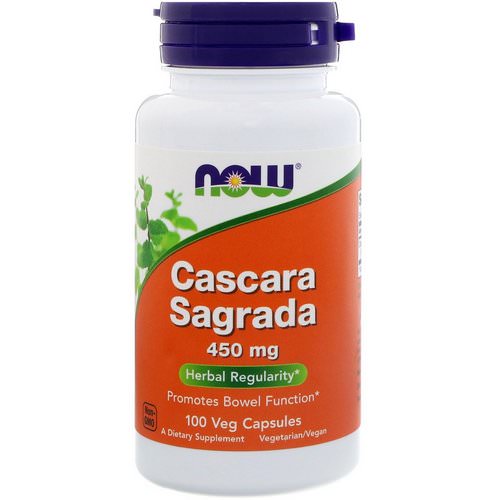 Now Foods, Cascara Sagrada, 450 mg, 100 Veg Capsules فوائد