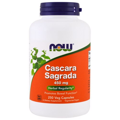 Now Foods, Cascara Sagrada, 450 mg, 250 Veg Capsules فوائد