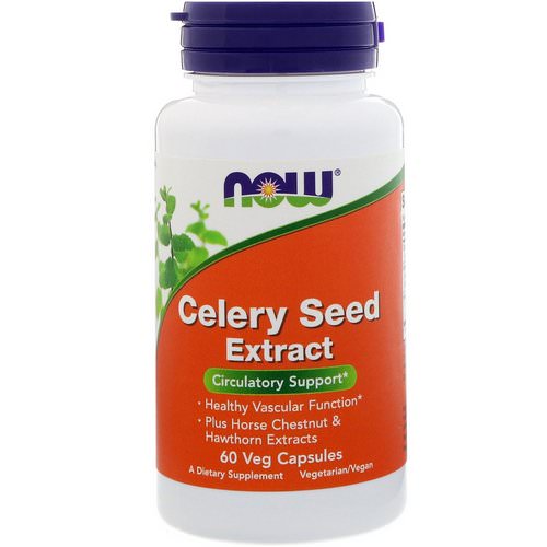 Now Foods, Celery Seed Extract, 60 Veg Capsules فوائد