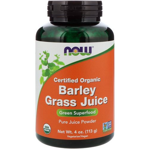 Now Foods, Certified Organic Barley Grass Juice, 4 oz (113 g) فوائد