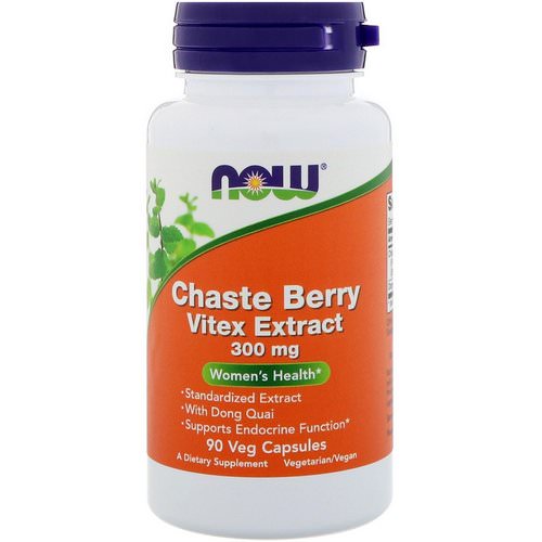 Now Foods, Chaste Berry Vitex Extract, 300 mg, 90 Veg Capsules فوائد