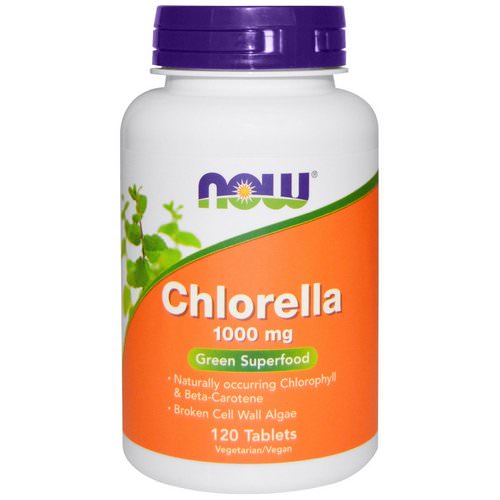 Now Foods, Chlorella, 1000 mg, 120 Tablets فوائد