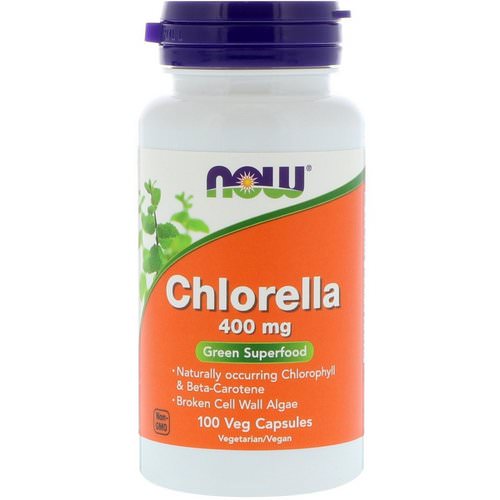 Now Foods, Chlorella, 400 mg, 100 Veg Capsules فوائد
