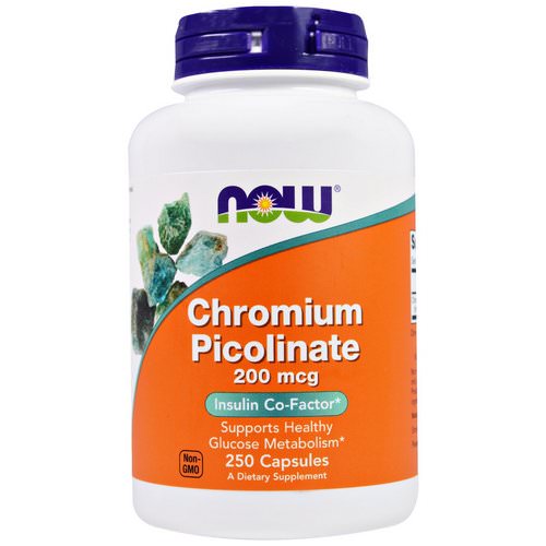 Now Foods, Chromium Picolinate, 200 mcg, 250 Capsules فوائد