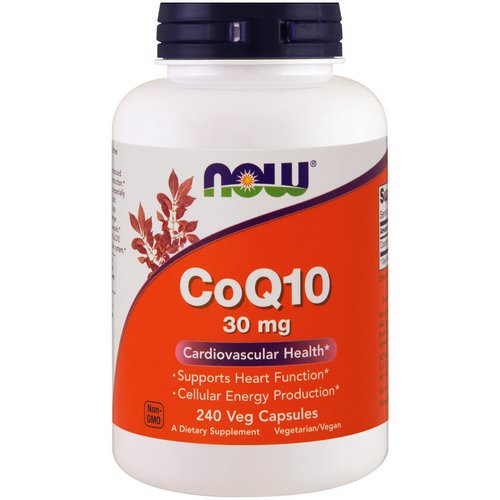 Now Foods, CoQ10, 30 mg, 240 Veg Capsules فوائد