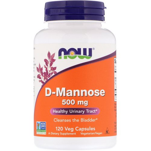Now Foods, D-Mannose, 500 mg, 120 Veg Capsules فوائد