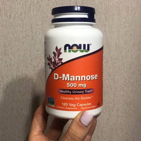 Now Foods, D-Mannose, 500 mg, 240 Veg Capsules