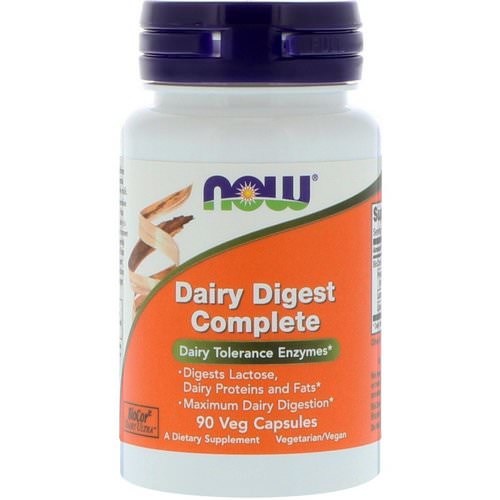 Now Foods, Dairy Digest Complete, 90 Veg Capsules فوائد