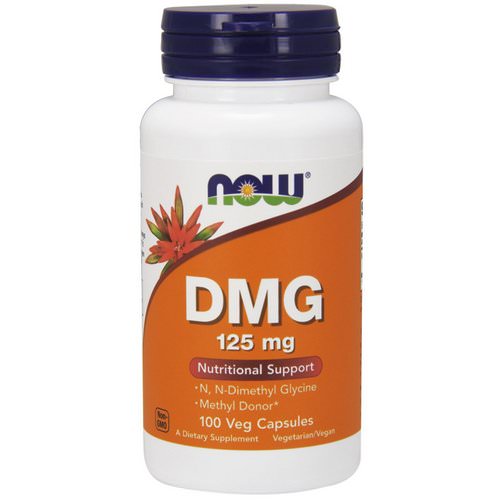 Now Foods, DMG, 125 mg, 100 Veg Capsules فوائد