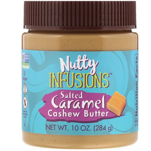 Now Foods, Ellyndale Naturals, Nutty Infusions, Salted Caramel Cashew Butter, 10 oz (284 g) فوائد