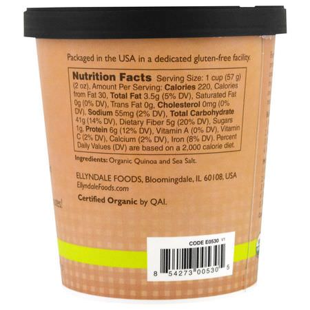 Now Foods, Ellyndale Naturals, Quinoa Cups, Organic Quinoa, 2 oz (57g):الكين,ا, الخبز