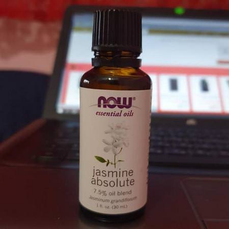 Now Foods Jasmine Oil - زيت الياسمين, الزي,ت العطرية, الر,ائح, حمام