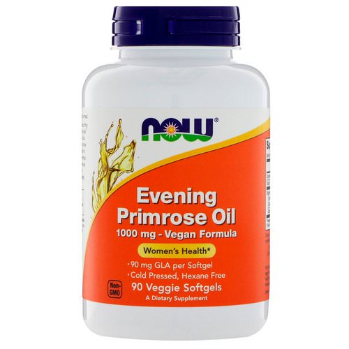 Now Foods, Evening Primrose Oil, 1000 mg, 90 Veggie Softgels فوائد