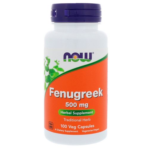 Now Foods, Fenugreek, 500 mg, 100 Veg Capsules فوائد
