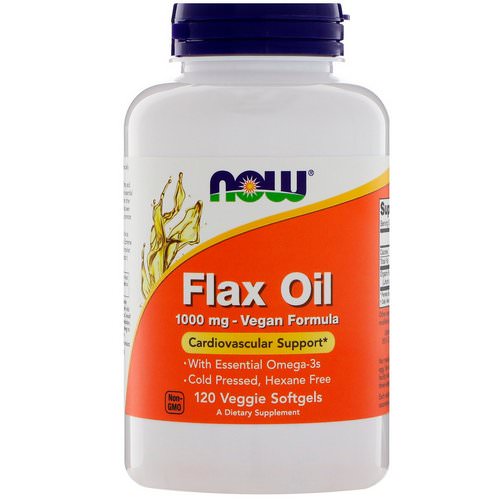 Now Foods, Flax Oil, 1000 mg, 120 Veggie Softgels فوائد