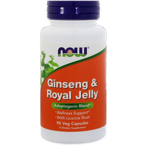 Now Foods, Ginseng & Royal Jelly, 90 Veg Capsules فوائد