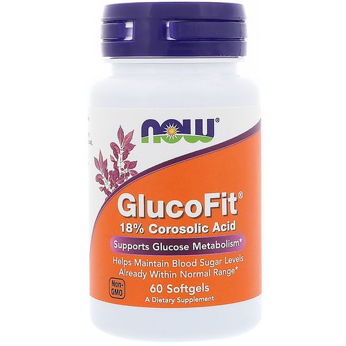 Now Foods, GlucoFit, 60 Softgels فوائد