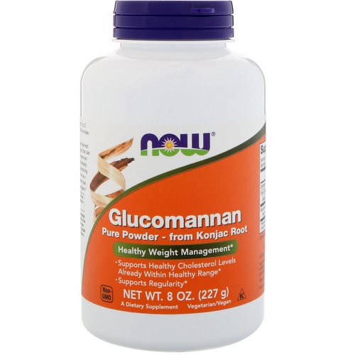 Now Foods, Glucomannan, Pure Powder, 8 oz (227 g) فوائد