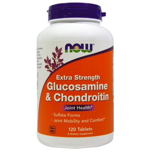 Now Foods, Glucosamine & Chondroitin, Extra Strength, 120 Tablets فوائد