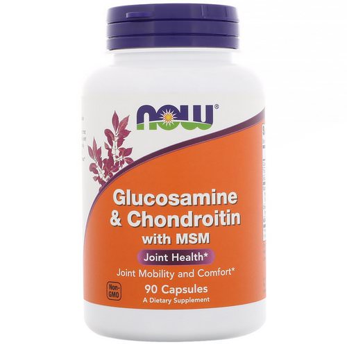 Now Foods, Glucosamine & Chondroitin with MSM, 90 Capsules فوائد