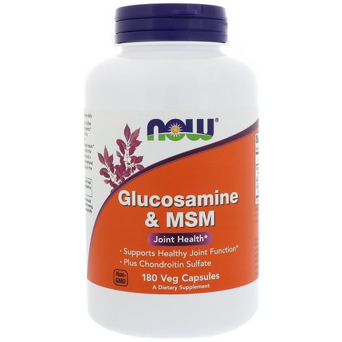 Now Foods, Glucosamine & MSM, 180 Veg Capsules فوائد