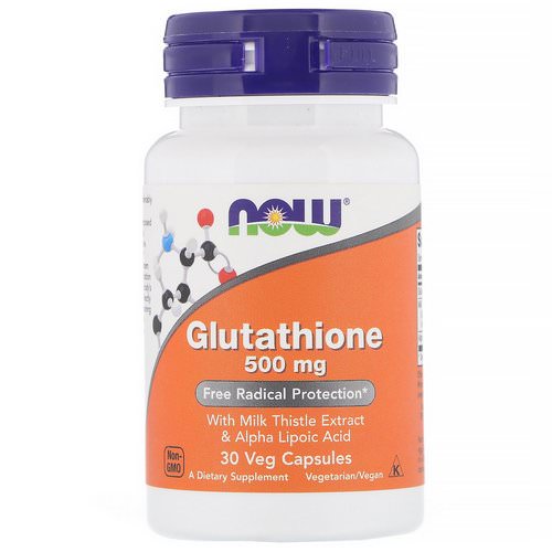 Now Foods, Glutathione, 500 mg, 30 Veg Capsules فوائد