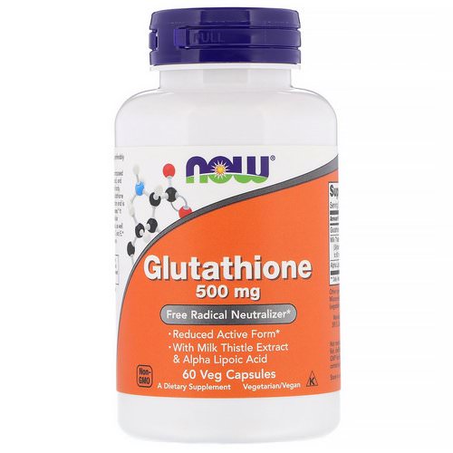 Now Foods, Glutathione, 500 mg, 60 Veg Capsules فوائد