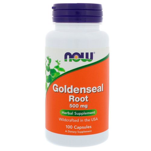 Now Foods, Goldenseal Root, 500 mg, 100 Capsules فوائد