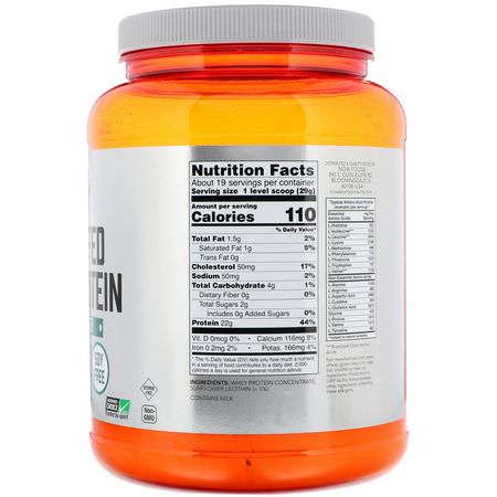 Now Foods, Grass-Fed Whey Protein Concentrate, Unflavored, 1.2 lbs (544 g):بر,تين مصل اللبن, التغذية الرياضية