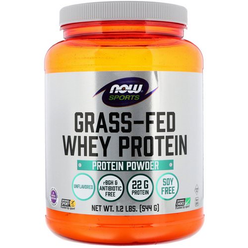 Now Foods, Grass-Fed Whey Protein Concentrate, Unflavored, 1.2 lbs (544 g) فوائد