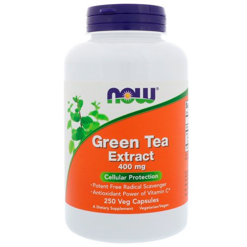 Now Foods, Green Tea Extract, 400 mg, 250 Veg Capsules فوائد