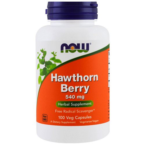 Now Foods, Hawthorn Berry, 540 mg, 100 Capsules فوائد