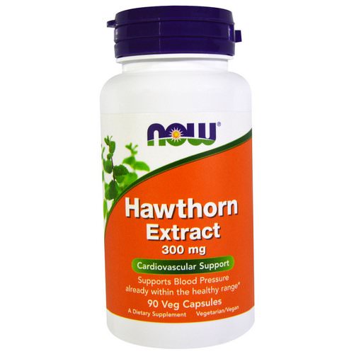 Now Foods, Hawthorn Extract, 300 mg, 90 Veg Capsules فوائد