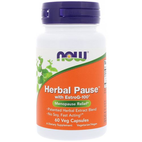 Now Foods, Herbal Pause With EstroG-100, 60 Veg Capsules فوائد