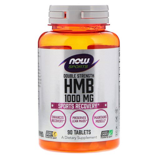 Now Foods, HMB, Double Strength, 1,000 mg, 90 Tablets فوائد
