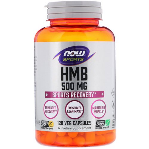 Now Foods, HMB, Sports Recovery, 500 mg, 120 Veg Capsules فوائد