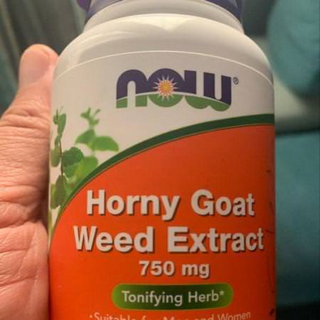 Now Foods, Horny Goat Weed Extract, 750 mg, 90 Tablets