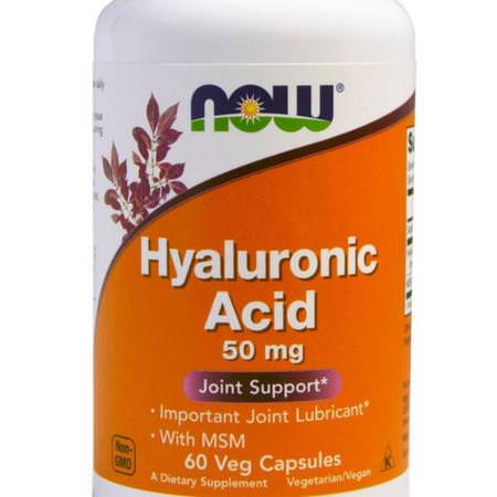 Now Foods, Hyaluronic Acid, 50mg, 120 Veg Capsules