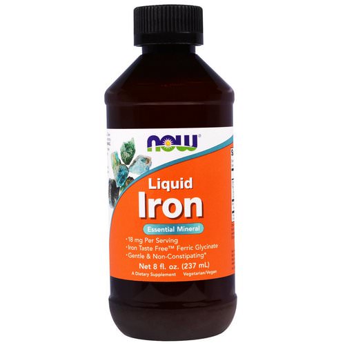 Now Foods, Iron Liquid, 8 fl oz (237 ml) فوائد