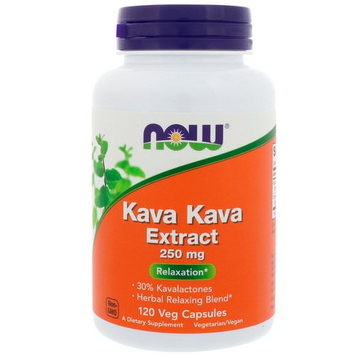 Now Foods, Kava Kava Extract, 250 mg, 120 Veg Capsules فوائد