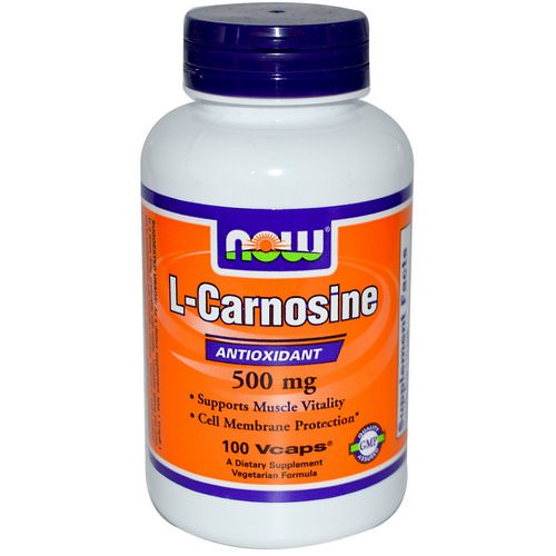 Now Foods, L-Carnosine, 500 mg, 100 Veg Capsules فوائد