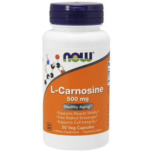 Now Foods, L-Carnosine, 500 mg, 50 Veg Capsules فوائد