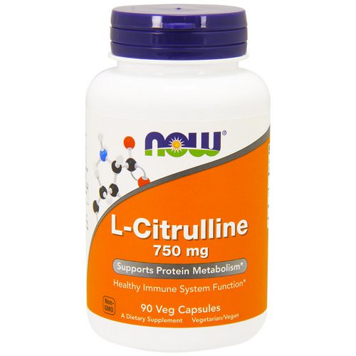 Now Foods, L-Citrulline, 750 mg, 90 Veg Capsules فوائد